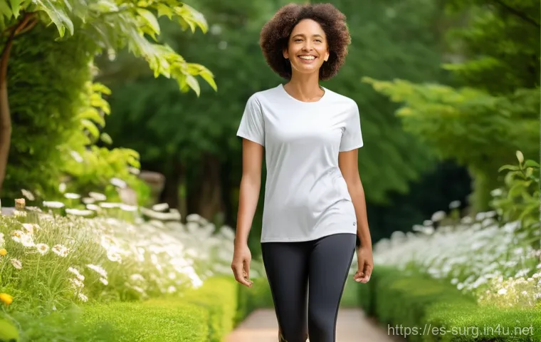대장암 수술 후 관리 - **Prompt:** A serene and brightly lit kitchen scene featuring a woman in her 40s to 50s, with a warm...
