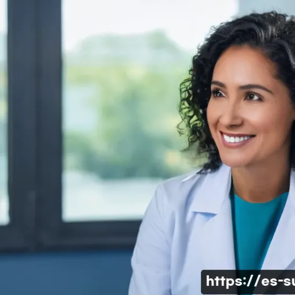 갑상선암 생존율 통계 - **Prompt:** A compassionate female doctor, of Latina descent, in her late 30s, wearing a clean white...